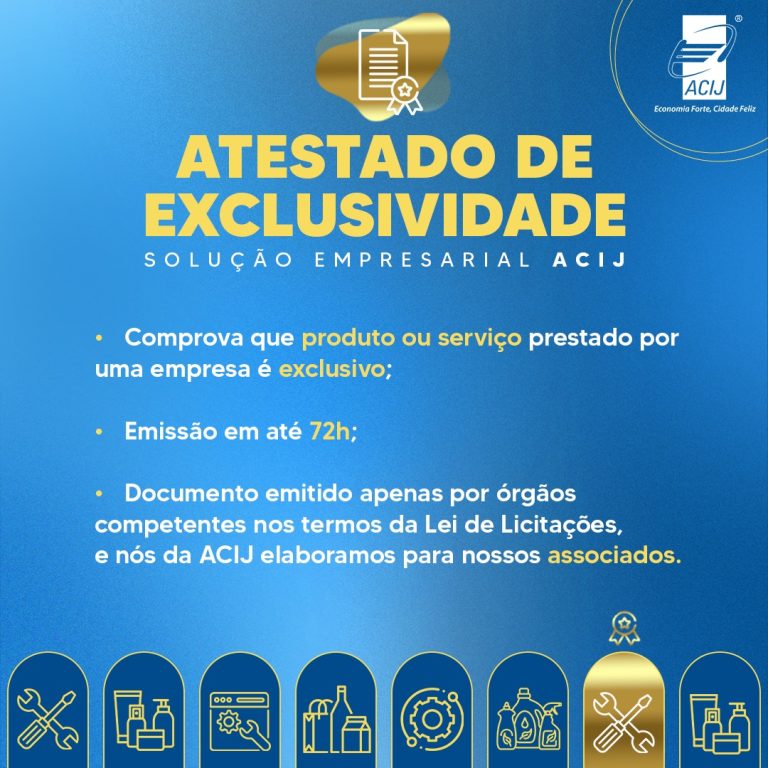 Atestado De Exclusividade Em Joinville Acij 5840